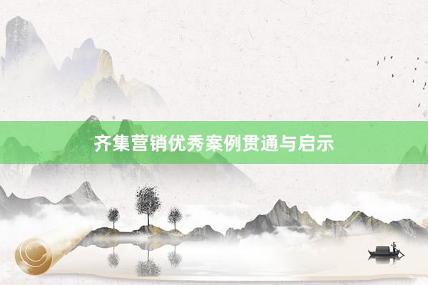 齐集营销优秀案例贯通与启示